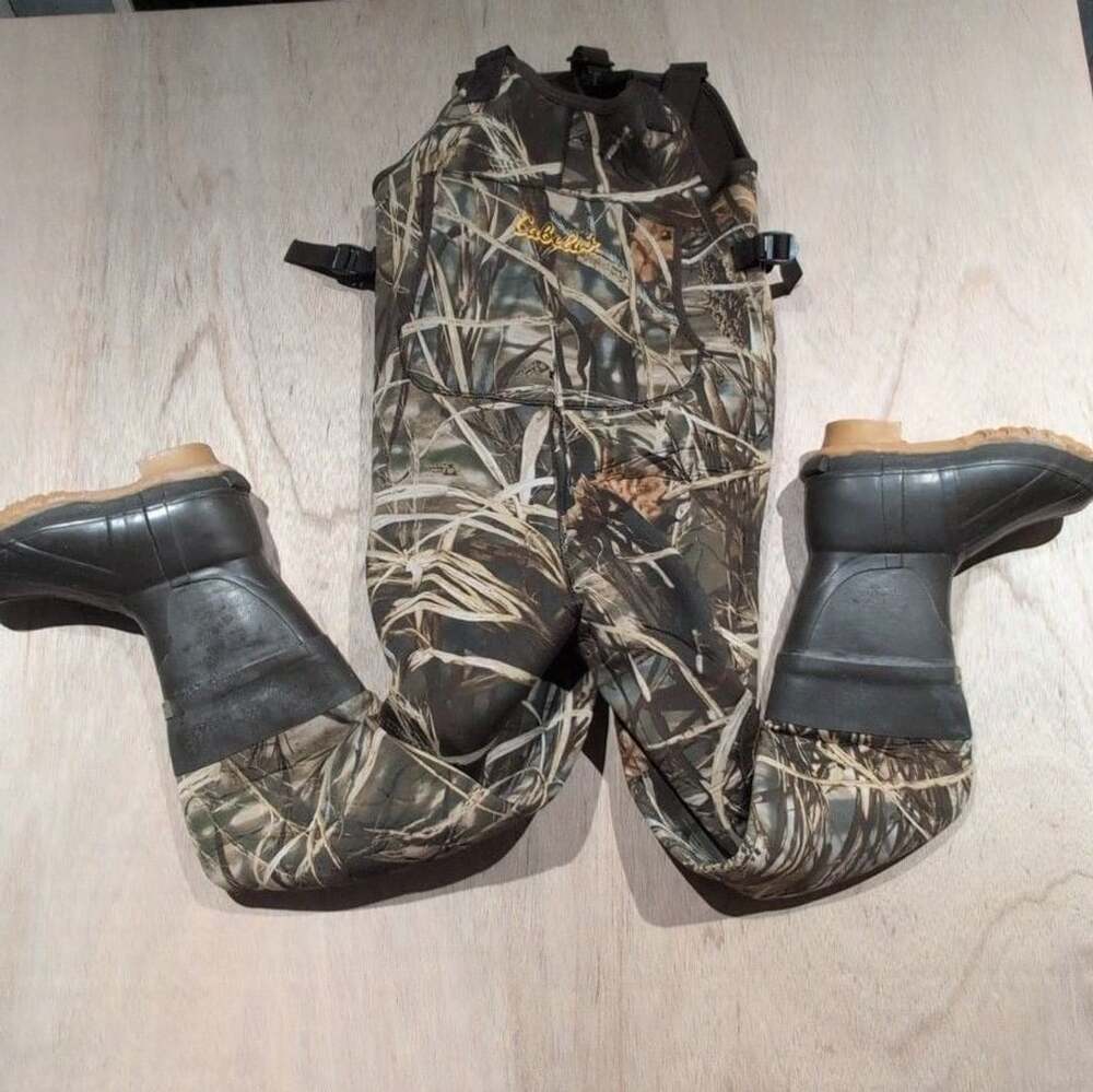 Cabelas Advantage Thinsulate 600g Insulated Neoprene Boot-Foot Chest Waders Sz 7